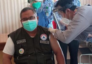 Bupati Sukabumi Marwan Hamami tidak lagi menargetkan capaian vaksin di angka 50 persen, tapi kejar target 70 persen