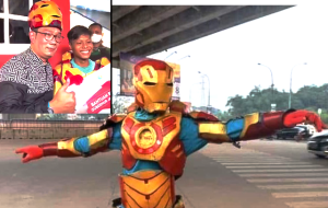 Gubernur Jabar Ridwan Kamil temui Kurwanto, Iron man cirebon