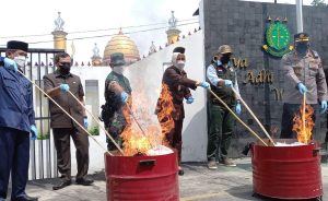 Pemusnahan barang bukti