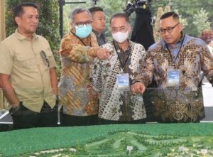 Ketua DPRD Kabupaten Sukabumi, Yudha Sukmagara bersama Bupati Sukabumi Marwan Hamami ikut meng peresmian beroperasinya Kawasan Ekonomi Khusus (KEK) Lido di Jalan Raya Bogor-Sukabumi KM.21, Watesjaya, Cigombong, Kabupaten Bogor Jum'at (31/03/2023).