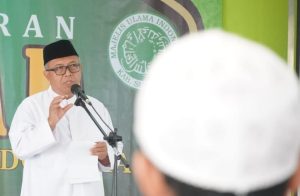 Bupati Sukabumi Marwan Hamami menghadiri tasyakuran milad Majelis Ulama Indonesia (MUI) ke 48