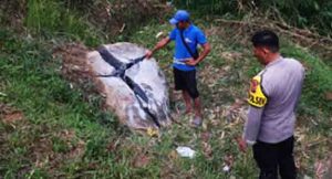 UK (62 tahun) seorang tukang pecah batu di Kampung Warungpeuteuy, Desa Nyalindung, Kecamatan Nyalindung, Kabupaten Sukabumi, meninggal dunia setelah terkena ledakan yang ia gunakan untuk memecah batu, pada Kamis (2/11/2023). Kasi Humas Polres Sukabumi IPTU Aah Saepul Rahman dikonfirmasi wartawan mengungkapkan peristiwa ledakan yang mengakibatkan UK meninggal dunia terjadi sekitar pukul 07.30 WIB. "Korban merupakan seorang buruh harian lepas, saat kejadian korban tengah membelah batu menggunakan bahan peledak buatan yang diduga campuran serbuk potasium,"kata Aah.