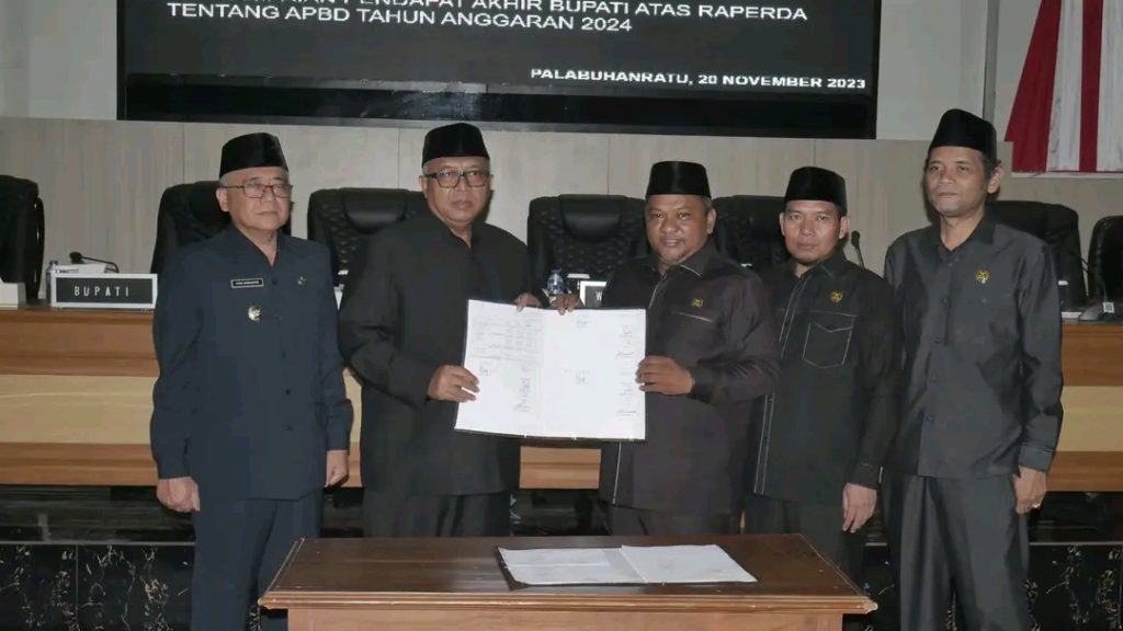 rapat paripurna membahas rancangan peraturan daerah (Raperda) tentang APBD Tahun Anggaran 2024