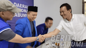 Dosen Sekolah Pembentukan Calon Perwira (Setukpa) Polri Sukabumi, AKBP Habib Mulki mendaftar ke DPD Partai Amanat Nasional (PAN) Kabupaten Sukabumi.