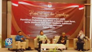 (KPU) Kota Sukabumi menggelar rapat kerja dan sosialisasi pencalonan perseorangan pemilihan Calon Gubernur-Wakil Gubernur Jawa Barat dan Calon Walikota dan Wakil Walikota Sukabumi dalam Pilkada Serentak Tahun 2024