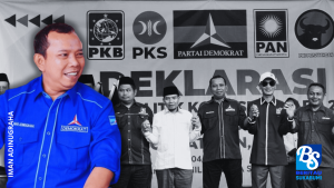 Ketua DPC Partai Demokrat (PD) Kabupaten Sukabumi, Iman Adinugraha menanggapi tudingan-tudingan yang ditiupkan pasca deklarasi lima partai yang sedang bekerjasama untuk berkoalisi di Pilkada Kabupaten Sukabumi 2024 ini. Menurut Iman berkumpulkan PKB,PKS,PDIP,PD dan PAN Kabupaten Sukabumi di deklarasi dalam rangka menjalin kerjasama untuk berkoalisi di Pilkada Kabupaten Sukabumi 2024 ini, itu berangkat dari kesadaran dan kesamaan pandangan,kesepahaman tujuan masing-masing partai dalam upaya menghimpun kekuatan menghadapi pilkada.