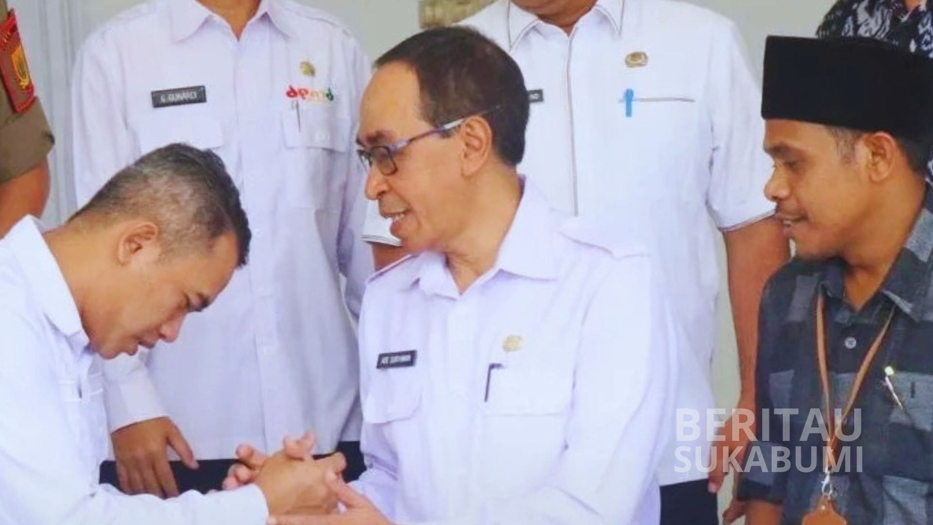 Sekretaris Daerah (Sekda) Kabupaten Sukabumi Ade Suryaman bertemu dengan Badan Pengawas Pemilu (Bawaslu) Kabupaten Sukabumi di Pendopo Sukabumi, Rabu (11/9/2024).