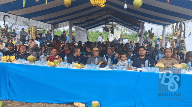 Lahan eks Hak Guna Usaha atau HGU PT Bumiloka Swakarya di Kecamatan Jampang Tengah Kabupaten Sukabumi jadi lokasi rangkaian peringatan Hari Tani Nasional ke 64 Tahun yang diadakan Petani Anggota Serikat Petani Indonesia (SPI) Sukabumi Raya.
