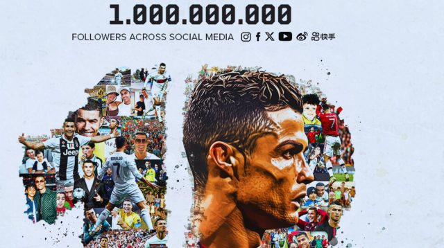 Cristiano Ronaldo baru saja mencetak dua rekor besar. Setelah menjadi pemain sepak bola pria pertama yang mencapai 900 gol dalam kariernya, ia kini juga menjadi selebritas pertama yang mencapai 1 miliar followers atau pengikut di media sosial untuk semua platform.