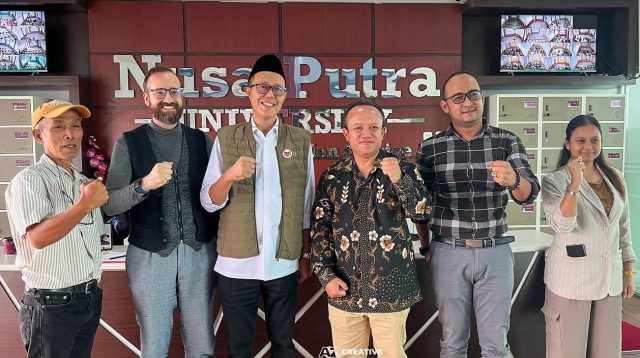 Ayep Zaki bertemu dengan Rektor Universitas Nusa Putra, Kurniawan sekaitan dengan rencana menggulirkan program 700 beasiswa untuk mahasiswa Sukabumi