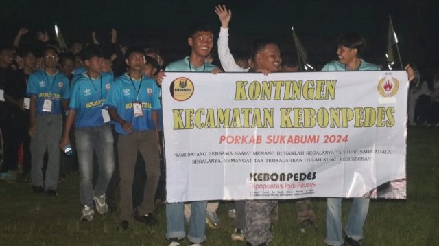 Pembukaan PORKAB Sukabumi resmi dibuka oleh Bupati Sukabumi, Marwan Hamami di Stadion KORPRI Cisaat, Minggu, 15 Desember 2024.