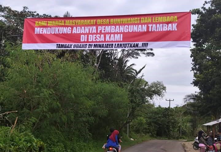 Polemik warga yang menolak dan mendukung pembangunan tambak udang yang digarap PT Berkah Semesta Maritim (BSM) di lahan seluas 108 hektare di Kampung Mekarjaya, Desa Buniwangi Mina Jaya Kecamatan Surade Kabupaten Sukabumi Kembali mencuat.