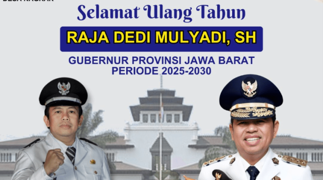 Hari 11 April 2025, Gubernur Jawa Barat, Dedi Mulyadi ulang tahun. Ucapan ulang tahun untuk Gubernur Jawa Barat, Dedi Mulyadi pun datang dari berbagai kalangan, termasuk sejumlah kalangan di Sukabumi. Namun, ada yang menarik, seorang kepala desa di Kabupaten Sukabumi melalui akun resmi media sosial pemerintah desa yang dipimpinnya, memposting gambar ucapan selamat ulang tahun ke Dedi Mulyadi dengan ucapan tak biasa seperti ucapan selamat pada umumnya. Di akun resmi media sosial Pemerintah Desa Nagrak, (Pemdes Nagrak Cisaat) kepala desa itu mengucapkan selamat ulang tahun dengan dibumbui kalimat Selamat Ulang Raja Dedi Mulyadi SH.