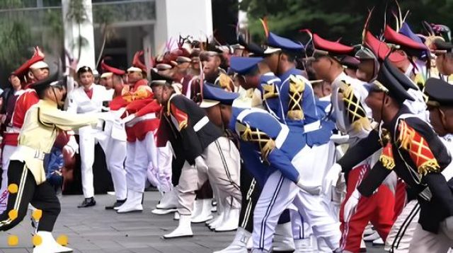 Ratusan siswa usai mengikuti program pendidikan karakter Gapura Panca Waluya