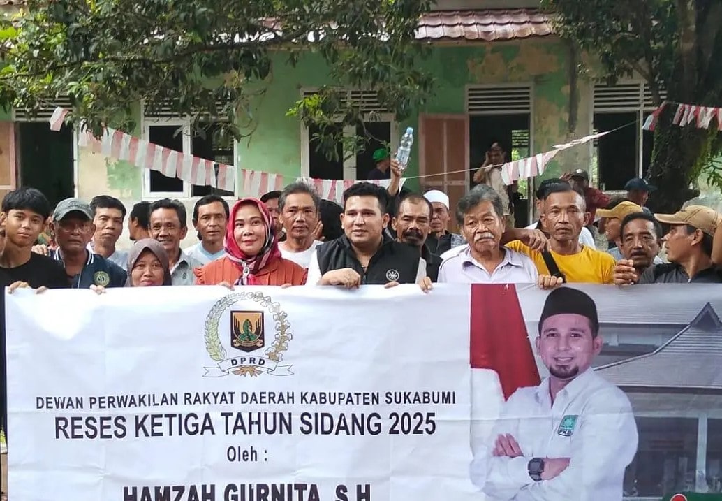 Warga Gunung Buleud, Simpenan, sambut reses Ketua Komisi II DPRD Sukabumi Hamzah Gurnita. Infrastruktur dan aspirasi warga jadi prioritas utama.