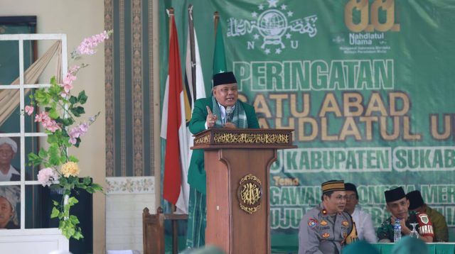 PCNU Kabupaten Sukabumi menegaskan komitmen bersinergi dengan pemerintah daerah saat peringatan satu abad Nahdlatul Ulama. Ribuan kader NU direncanakan hadir
