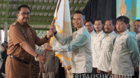Bupati Sukabumi Asep Japar resmi mengukuhkan kepengurusan Komite Ekonomi Kreatif Kabupaten Sukabumi periode 2026–2030 di Bumi Mandiri Center (BMC) Kadudampit, Selasa (12/5/2026).