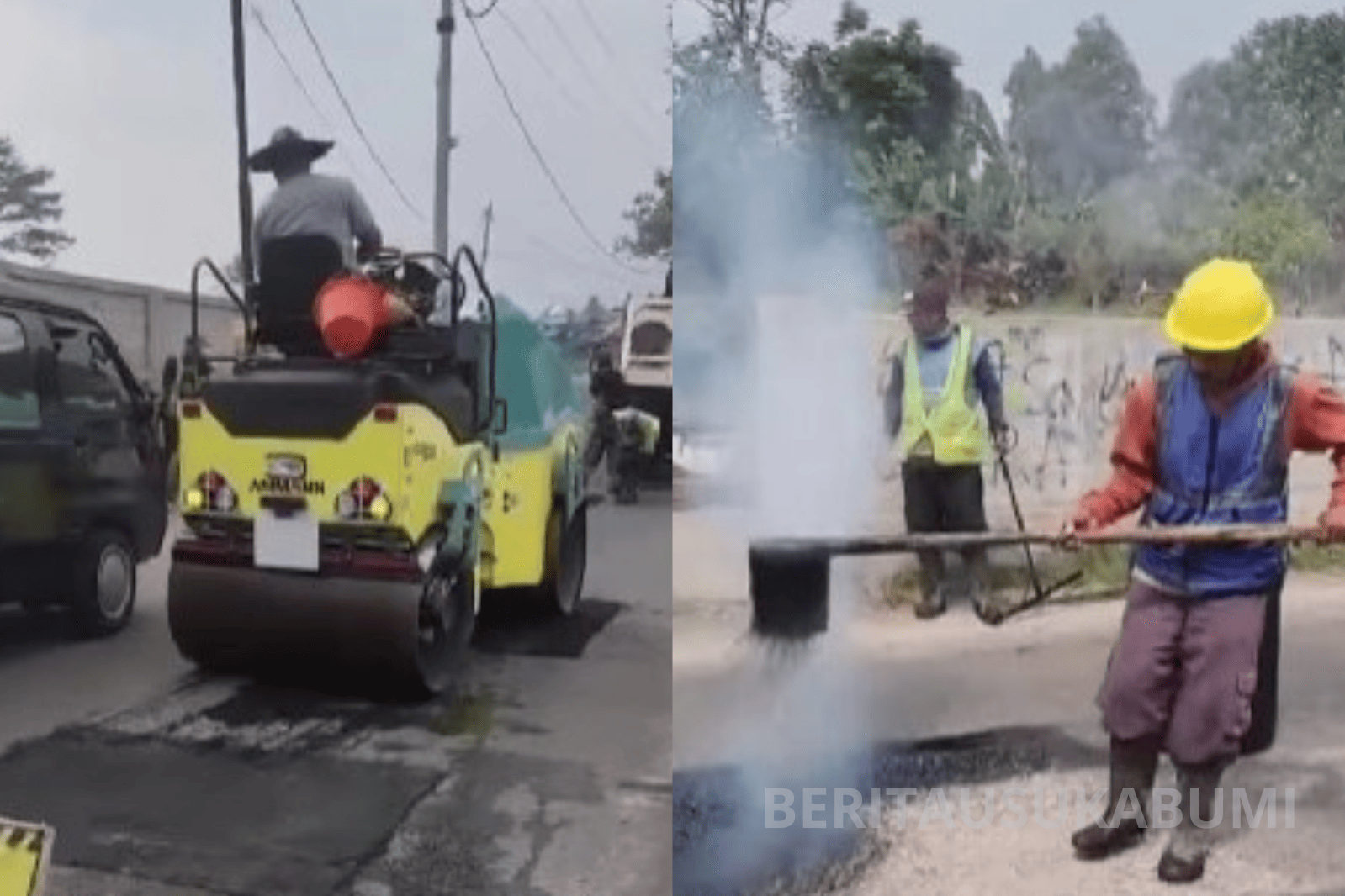 ekerja DPU Kabupaten Sukabumi melaksanakan pemeliharaan rutin di Ruas Jalan Cikiray–Gunung Jaya, Kecamatan Cisaat, sepanjang 2,2 kilometer sebagai upaya meningkatkan kualitas infrastruktur dan kenyamanan pengguna jalan.