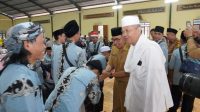 43 jemaah umroh penerima hadiah Program Muhibah Ramadhan Pemerintah Kabupaten Sukabumi di Pondok Pesantren Assalam Putri, Kecamatan Warungkiara, Senin (27/7/2026).